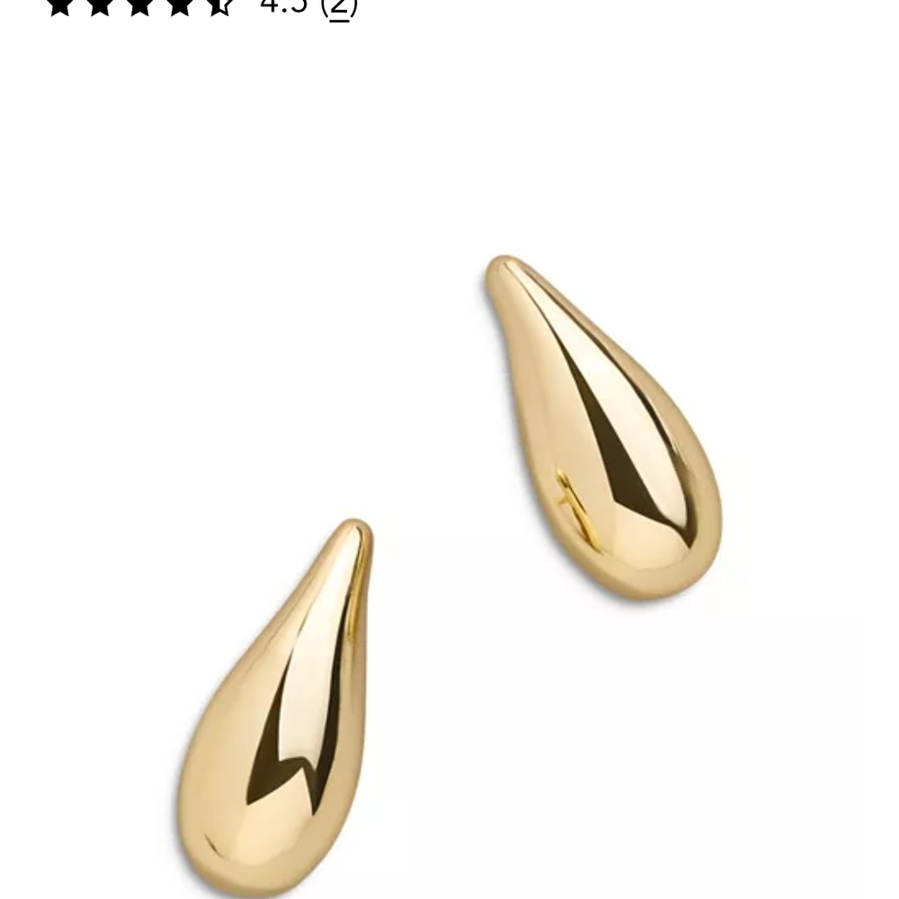 Chic Gold Teardrop Earrings